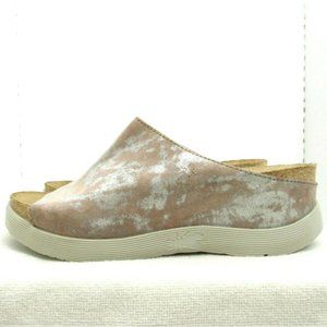 Fly London Womens Slip On Cork Sandal Sz 11-11.5